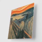 De vertoning van Edvard Munch Vierkante Klok (Hoek)