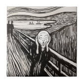 De vertoning van Edward Munch Tegeltje (Voorkant)