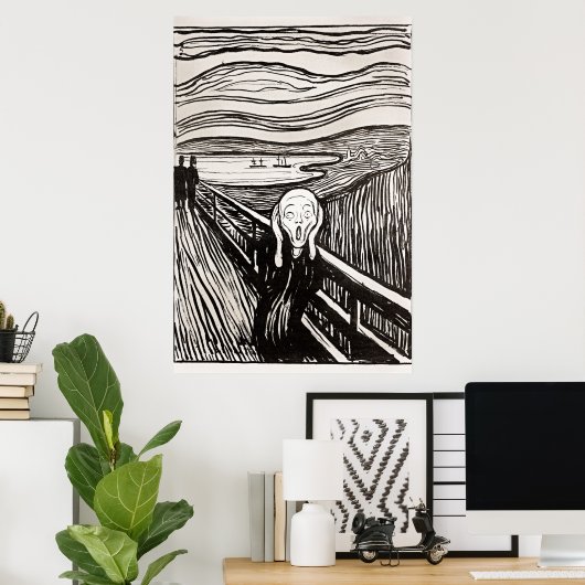 De vertoning van het Poster Edward Munch (Thuiskantoor)