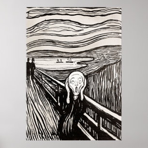 De vertoning van het Poster Edward Munch