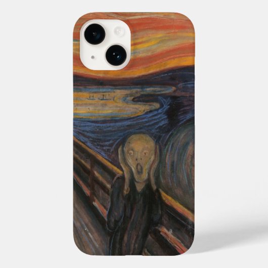 De vertoning van Munch Case-Mate iPhone Case (Achterkant)