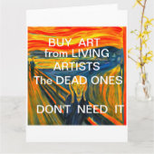 De vertoning van Munch, Parody Kaart (Gele Bloem)