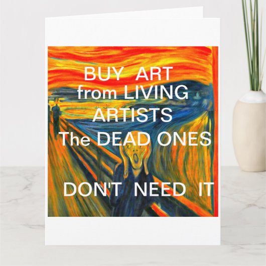 De vertoning van Munch, Parody Kaart (Voorkant)