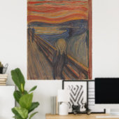 De vertoning van natuur 1893 van Edvard Munch Poster (Thuiskantoor)