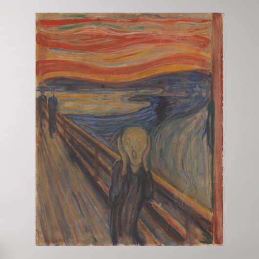 De vertoning van natuur 1893 van Edvard Munch Poster (Voorkant)