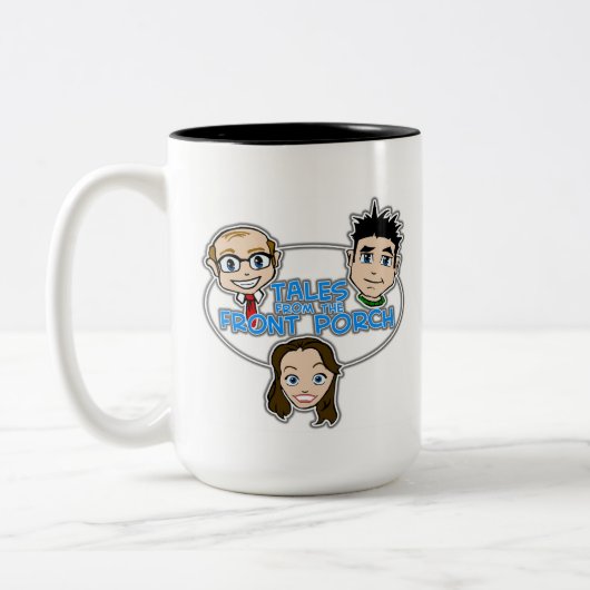 De vertoningen van de Voorzijde zelfs Grotere Mok (Links)