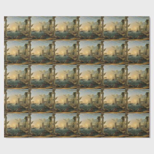De vertrek van de koningin van Sheba Cadeaupapier (Vlak)