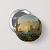 De vertrek van de koningin van Sheba Ronde Button 5,7 Cm (Voorkant /achterkant)