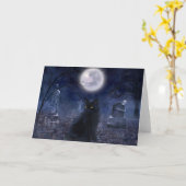 De "vertrouwde" Kaart van Halloween (Gele Bloem)