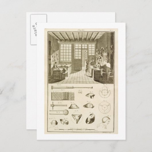 De vervaardiging van design van petten en petten u briefkaart (Voorkant / Achterkant)