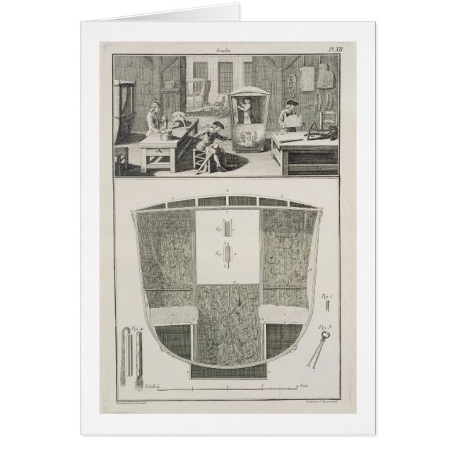 De vervaardiging van een sedanstoel in een coachbu (Voorkant)