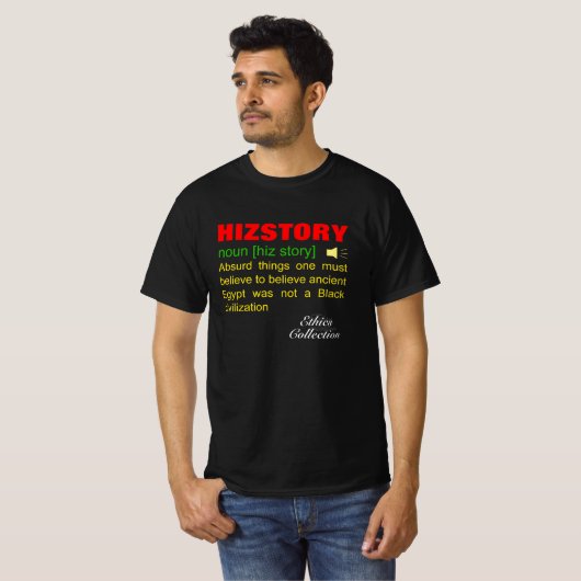 De vervalsing van de Afrikaanse geschiedenis T-shirt (Voorkant volledig)