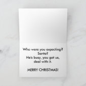 De vervangers feestdagen kaart (Binnen)