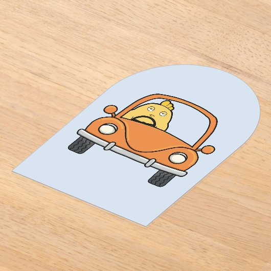 De verveelde bestuurder acryl uitnodigingen (Laagn)