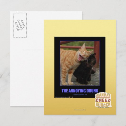 De vervelende Drink Briefkaart (Voorkant / Achterkant)