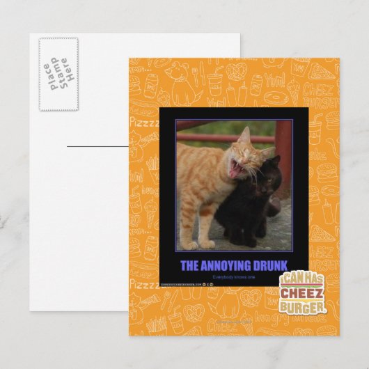 De vervelende Drink Briefkaart (Voorkant / Achterkant)