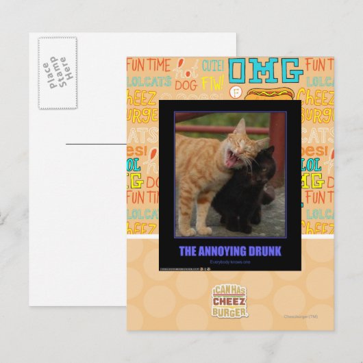De vervelende Drink Briefkaart (Voorkant / Achterkant)