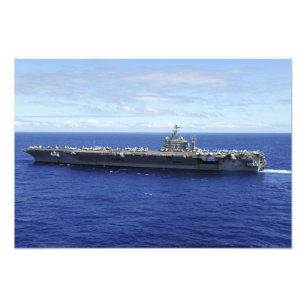 De vervoerder van het vliegtuig USS Abraham Lincol Foto Afdruk