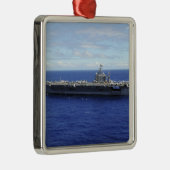 De vervoerder van het vliegtuig USS Abraham Lincol Metalen Ornament (Rechts)