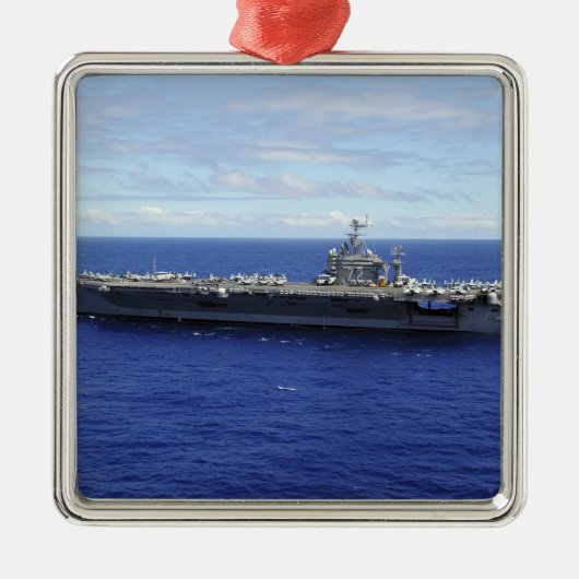De vervoerder van het vliegtuig USS Abraham Lincol Metalen Ornament (Voorkant)