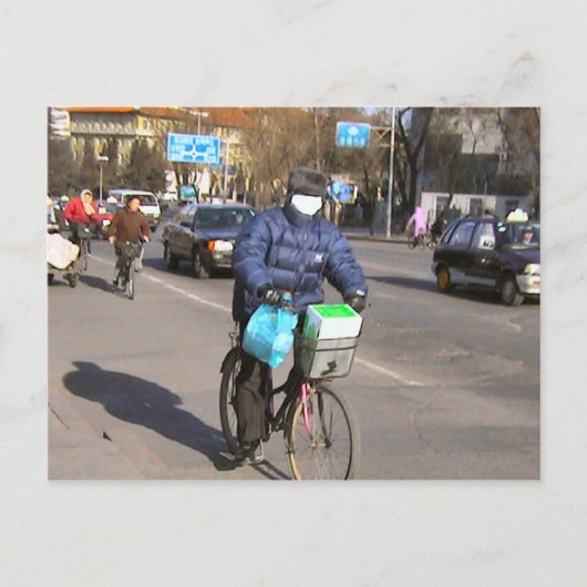 De vervuiling maskeren briefkaart (Voorkant)