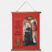 De verwachting van Maria met de Heilige Jozef Hangend Wandkleed (Voorkant)