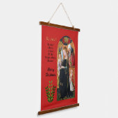 De verwachting van Maria met de Heilige Jozef Hangend Wandkleed (Gebogen)