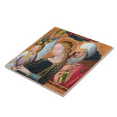 De verwachtingsvolle Madonna met Sint-Jozef Tegeltje (Zijkant)