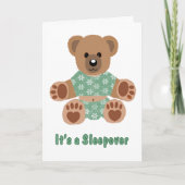 De verwarde Groene Gebloeide Pyjama's Sleepover (Voorkant)