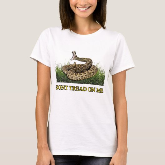 De verwarde Witte Vrouw van de Vlag van Express® T-shirt (Voorkant)