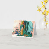 De verwende draak kaart (Gele Bloem)