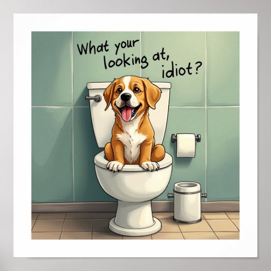 De verwende hond poster (Voorkant)