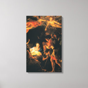 De verwerking van de schapenhouderijen canvas afdruk