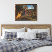 De verwerking van de schapenhouderijen canvas afdruk (Insitu (Slaapkamer))