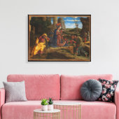 De verwerking van de schapenhouderijen canvas afdruk (Insitu (Woonkamer))