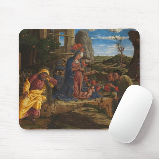 De verwerking van de schapenhouderijen muismat (Met muis)