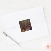 De verwerking van de schapenhouderijen vierkante sticker (Envelop)