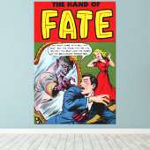 De verwezenlijking van het lot in de spiegel  stri canvas afdruk (Insitu (Houten vloer))