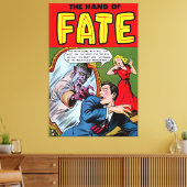 De verwezenlijking van het lot in de spiegel  stri canvas afdruk (Insitu (Woonkamer))