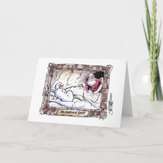 De verwezenlijking van Ijzig Feestdagen Kaart (Voorkant)