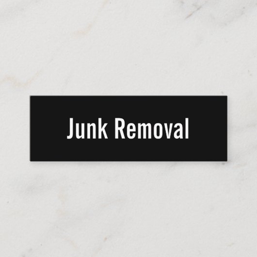 De Verwijdering van de brok Zwarte en Witte 2 Gede Mini Visitekaartje (Voorkant)