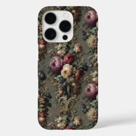 De Verwilderde Vigil – Gotische Bloemen iPhone 16 Pro Hoesje