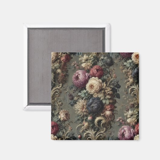 De Verwilderde Vigil – Gotische Bloemen Magneet (Voorkant / Achterkant)