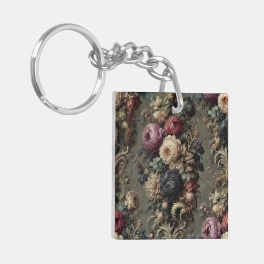 De verwilderde wake - Gotisch bloemkussen Sleutelhanger (Voorkant Links)