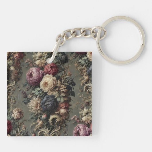 De verwilderde wake - Gotisch bloemkussen Sleutelhanger (Achterkant)