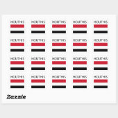 De Verzetsbeweging: De Houthi's Vierkante Sticker (Vel)
