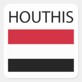 De Verzetsbeweging: De Houthi's Vierkante Sticker (Voorkant)