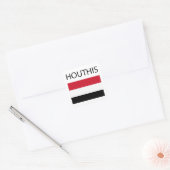 De Verzetsbeweging: De Houthi's Vierkante Sticker (Envelop)