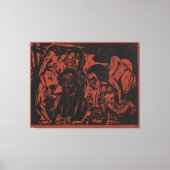 De verzoeking van Antonius Canvas Afdruk (Voorkant)