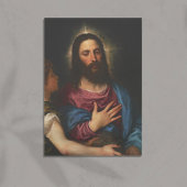 De verzoeking van Christus, Titiaan, religieus Poster
